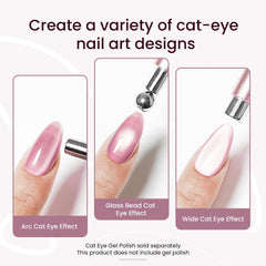 JODSONE cat-eye magnet tool with 8mm sphere creates halo glow patterns