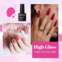 JODSONE glossy top coat bottle for brilliant high shine
