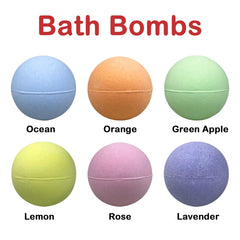 JoFAN Christmas bath bomb orange color with citrus scent for a lively bath moment.
