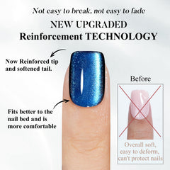 Jofay Fashion nails with a high-gloss finish resist wear through multiple uses.