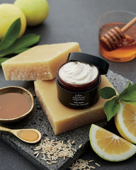 John Masters Organics Hair Paste texture close-up showing natural grip for styled looks
