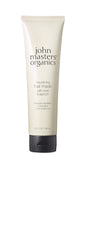 John Masters Organics Nourishing Hair Mask bottle with Rose and Apricot for deep conditioning.