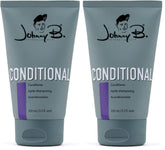 Johnny B. conditional conditioner pack of two bottles on display for easy shopping