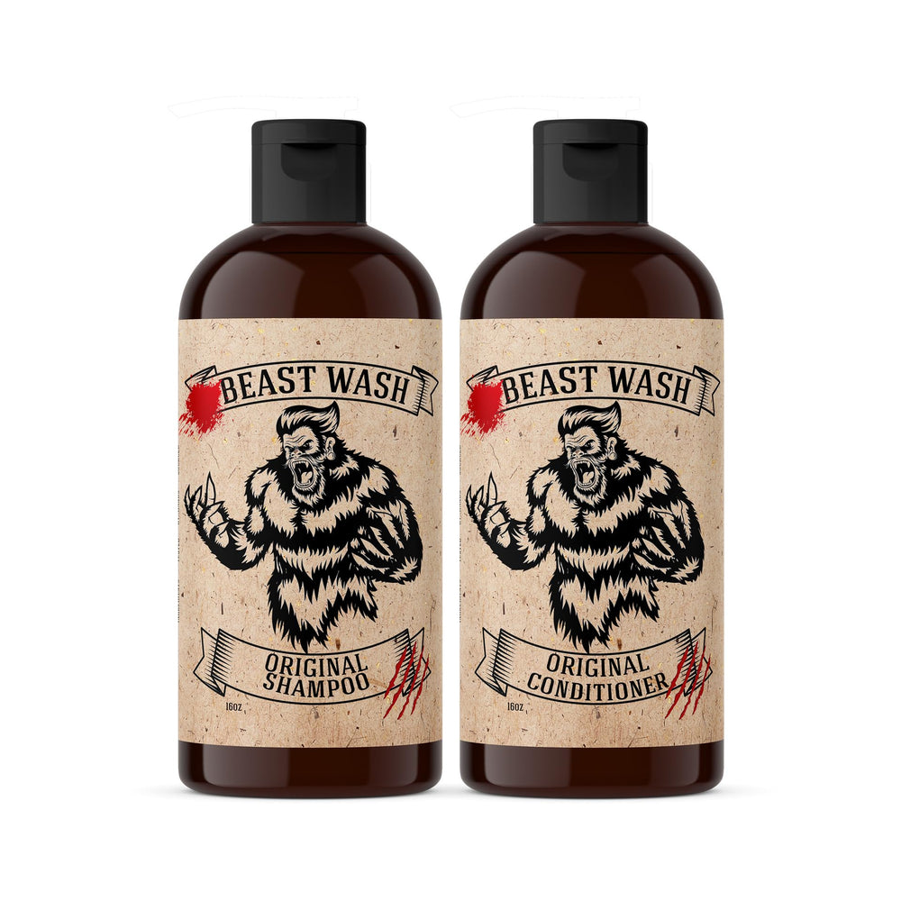 Johnny Slicks Hair Cleaning Kit shampoo bottle shows a gentle daily cleanse with hydrating ingredients