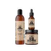 Johnny Slicks thinning hair kit beard wash close-up showing organic cleanse for beard and scalp