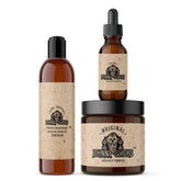 Johnny Slicks thinning hair kit packaging for premium branding and USA-made heritage
