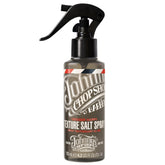 Johnnys Chop Shop Trigger Happy salt spray bottle close up for textured hair.