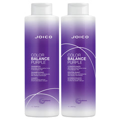 Joico Color Balance Purple Shampoo bottle showing color-correcting formula for cool blondes