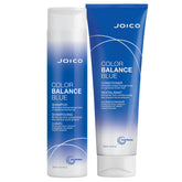 Joico Color Balance shampoo bottle shows color-correcting formula reduces brassiness in brunettes.
