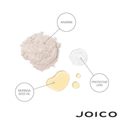 Joico Defy Damage KBOND20 Power Masque after-use hair looks smooth and manageable.