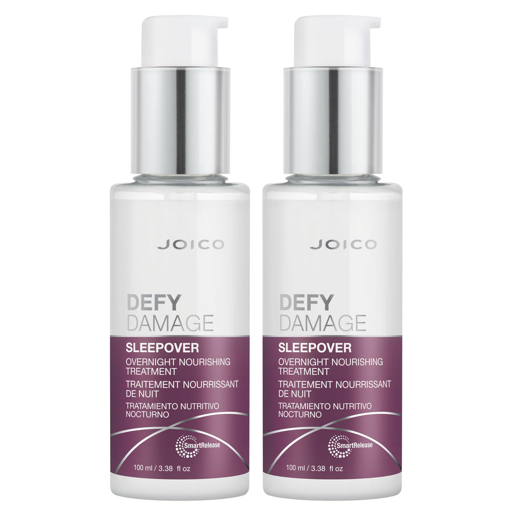 Joico Defy Damage Sleepover jar with creamy texture for overnight nourishment and bond support
