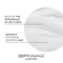 Soft lighting highlighting bond-strengthening benefits of Joico Defy Damage Sleepover