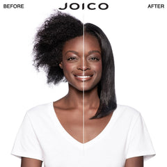 Joico Dream Blowout bottle back highlighting frizz control and humidity defense