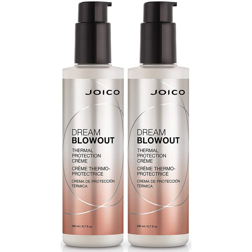 Joico Dream Blowout bottle front with dual-pack and heat protection up to 450F