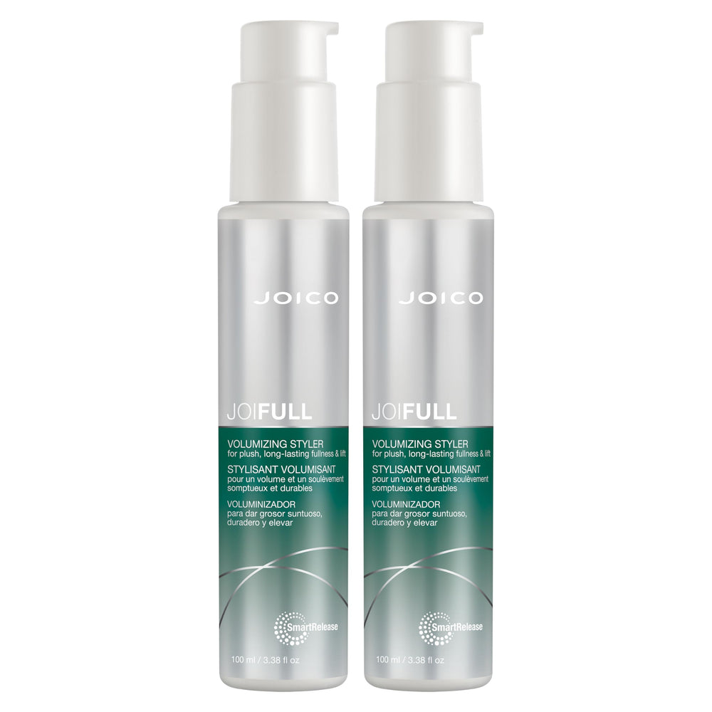 Joico JoiFULL volumizing styler bottle front showing design for instant body