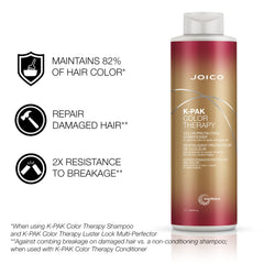 Joico K-Pak Color Therapy Shampoo being lathered into hair