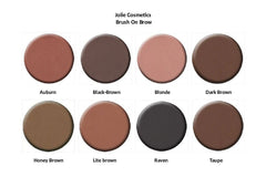 Jolie Brow Powder Auburn in use, defining sparse areas with a natural, hair-like finish.