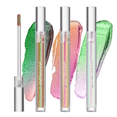 Jolilab metallic liquid chameleon eyeshadow with glitter finish boosts dimensional eye looks.