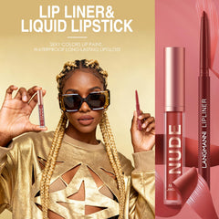 Waterproof long-wear lip stain demonstrates transfer-resistant wear for busy days.