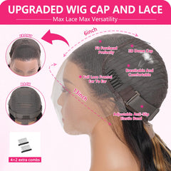 JonLiarge HD transparent lace front for seamless scalp appearance.