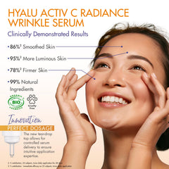 JONZAC Organic Hyalu Activ C packaging box showcases vegan formula