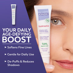 JONZAC Sublimactive cream texture closeup showing lightweight hydration.