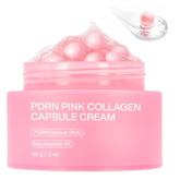 Jorceray PDRN Pink Capsule Cream jar showing dual-texture hydration options