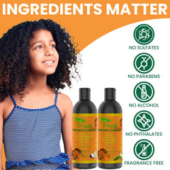 J'Organic Solutions Biotin Hydrating Shampoo label highlights natural ingredients and safety