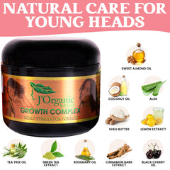 Castor Oil bottle emphasizing scalp moisture and shine.
