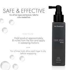 Josh Rosebrook Hair Spray Firm Hold dynamic movement without crunch for natural looks