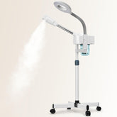 JOSTZHXIN 2-in-1 facial steamer front view showing compact home spa potential.
