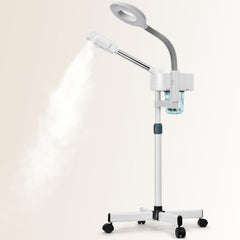 JOSTZHXIN 2-in-1 facial steamer front view showing compact home spa potential.