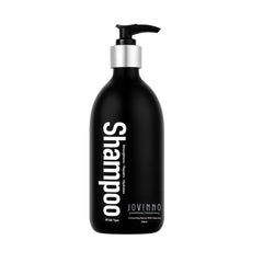 Jovinno French Luxury Shampoo bottle with botanical formula for hydrated, revitalized hair