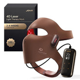 JOVS 4D laser therapy mask worn on the face for targeted wrinkle improvement.