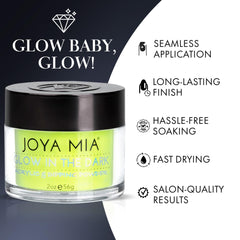 JOYA MIA two-ounce nail powder jar packaging is ideal for professional salons.