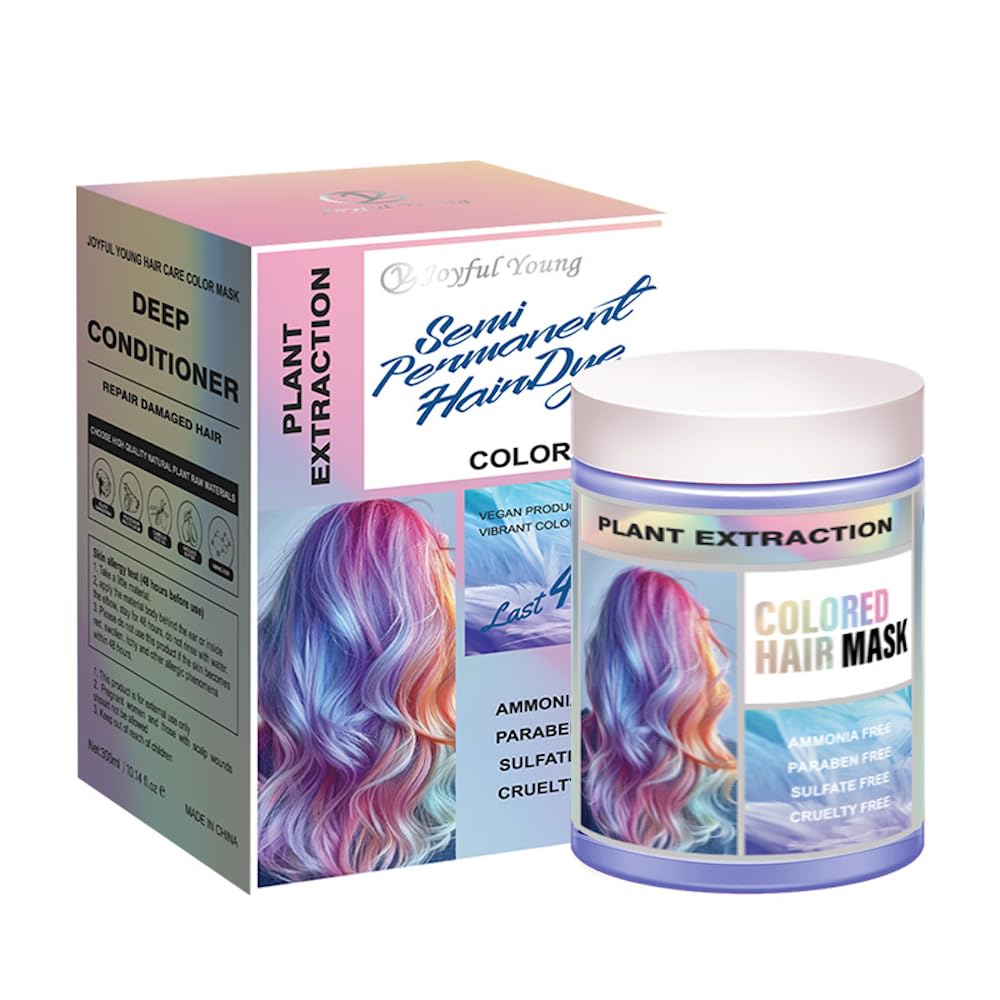 Joyful Young color mask silver bottle for color refresh and conditioning