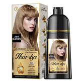 Joyful Young Hair Dye Shampoo bottle in ash blonde shade for gray blending.
