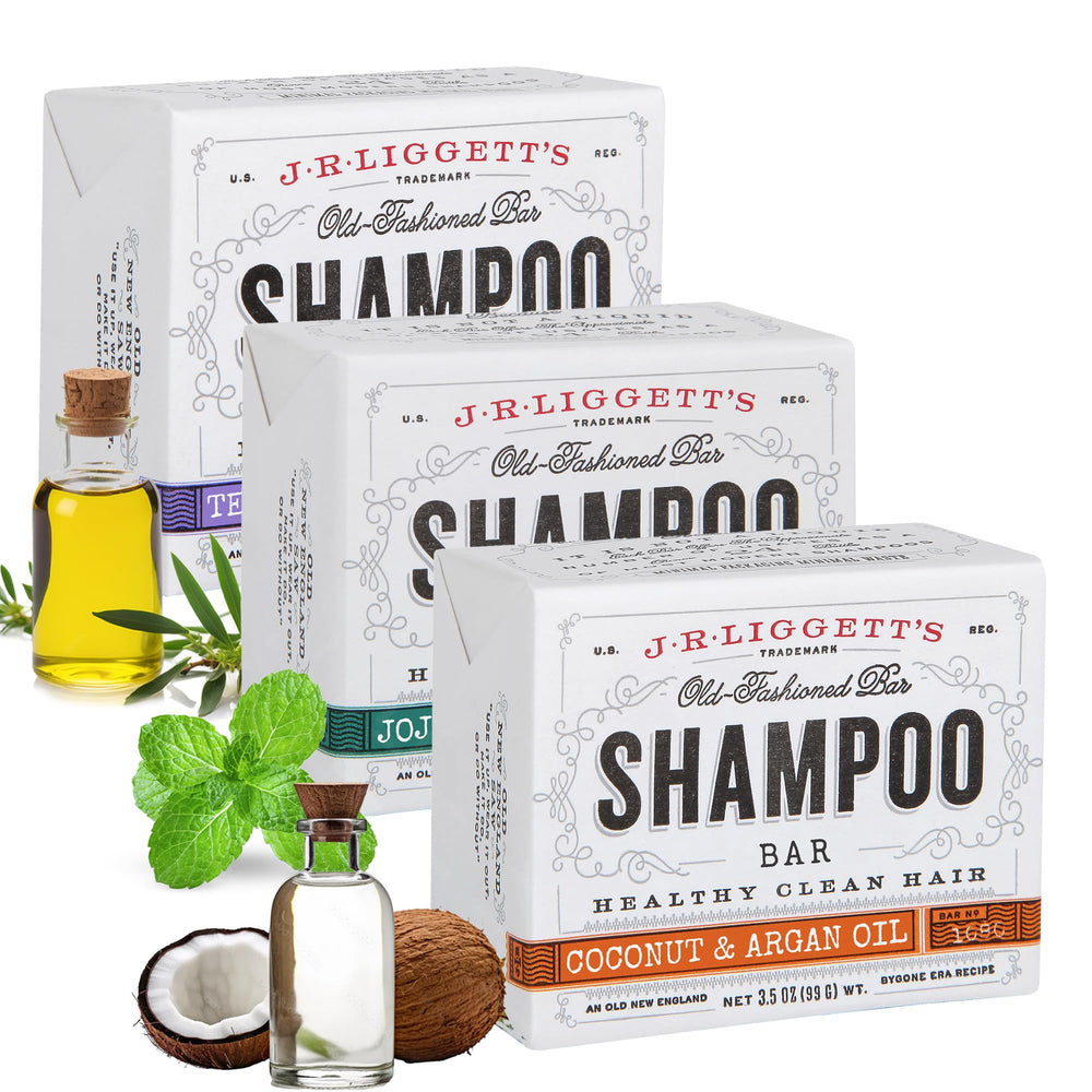 J.R.LIGGETT'S Tea Tree Shampoo Bar pours smoothly and cleans without buildup.