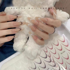 Jremg decals on natural nails for long-lasting, easy styling