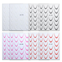 Jremg nail decals peel with tweezers for precise, mess-free application