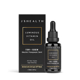 JSHealth Hydrating Face Oil bottle with rose oil for deep moisture and glow.