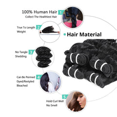 JTdebade Brazilian virgin hair 16inch bundle shows rich color