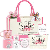 JTENGTOP pink tote bag, a stylish sister gift for everyday use