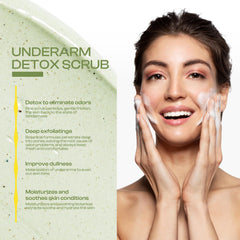 Jtopyrt Camellia Underarm Detox Scrub centella leaf extract nourishes skin.