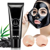 JUAAZIN Blackhead Remover Mask bottle highlights charcoal for deep cleansing.