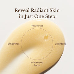 Juara Radiance Enzyme Scrub shows bamboo and jojoba beads for gentle exfoliation.