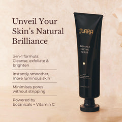 Juara Radiance Enzyme Scrub used as enzyme mask for deeper renewal.