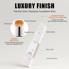 JUAAZIN built-in brush enables mess-free blending for smooth, even coverage