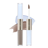 JUDYDOLL Liquid Contour & Under Eye Brightening duo application demonstrates easy, buildable sculpting.