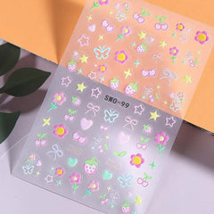 Juggssa elk 5D embossed nail sticker inspires cozy holiday nail art.